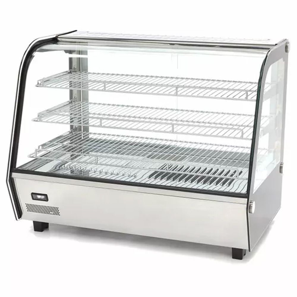 Vitrina calda de banc MAXIMA, inox, 160 lt - 1