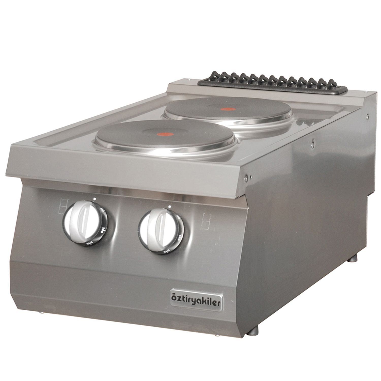 Masina de gatit electrica OZTI, inox, cu 2 plite, 40*70*28 cm - 2