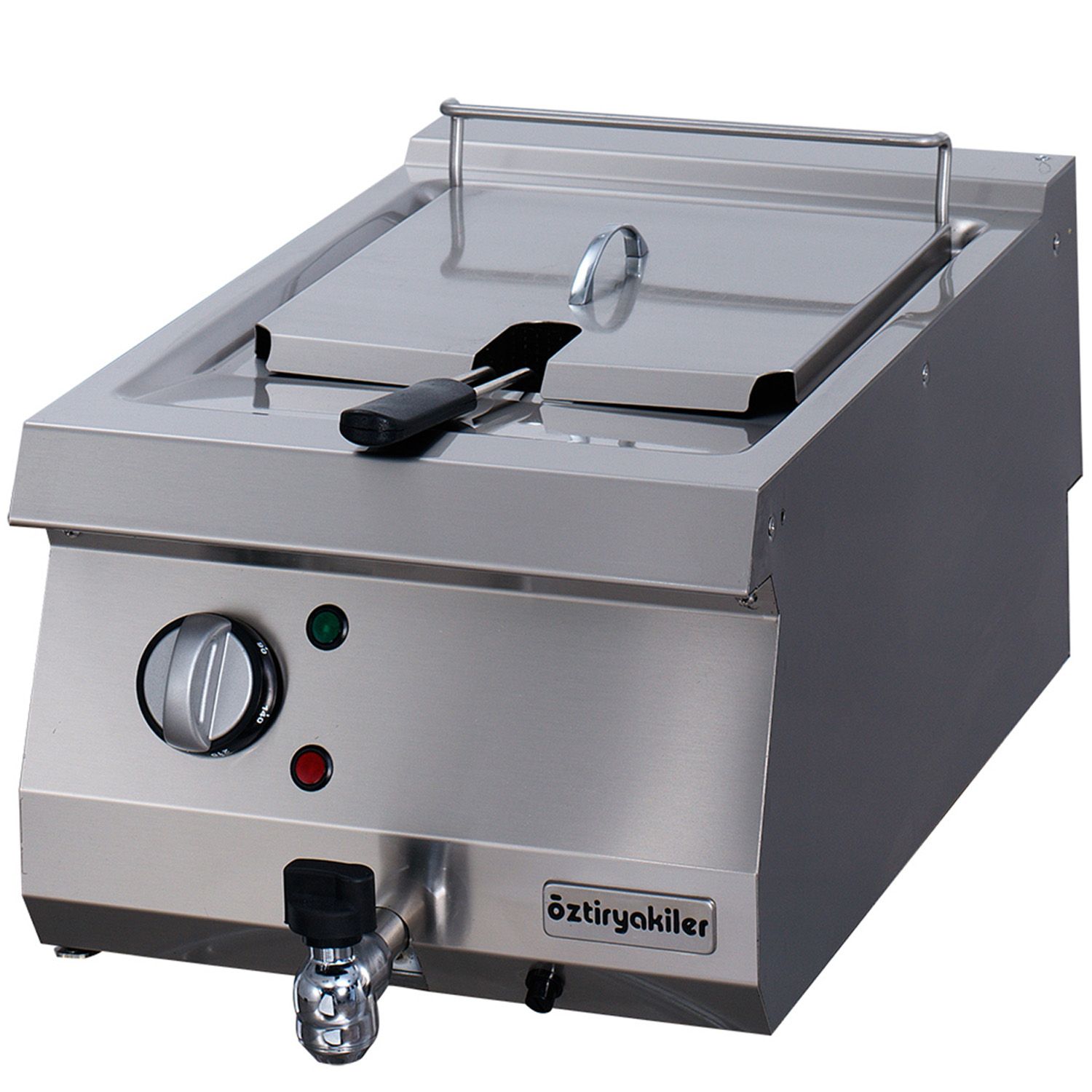 Friteuza electrica profesionala OZTI, inox, cu 1 cuva, 12 lt - 0