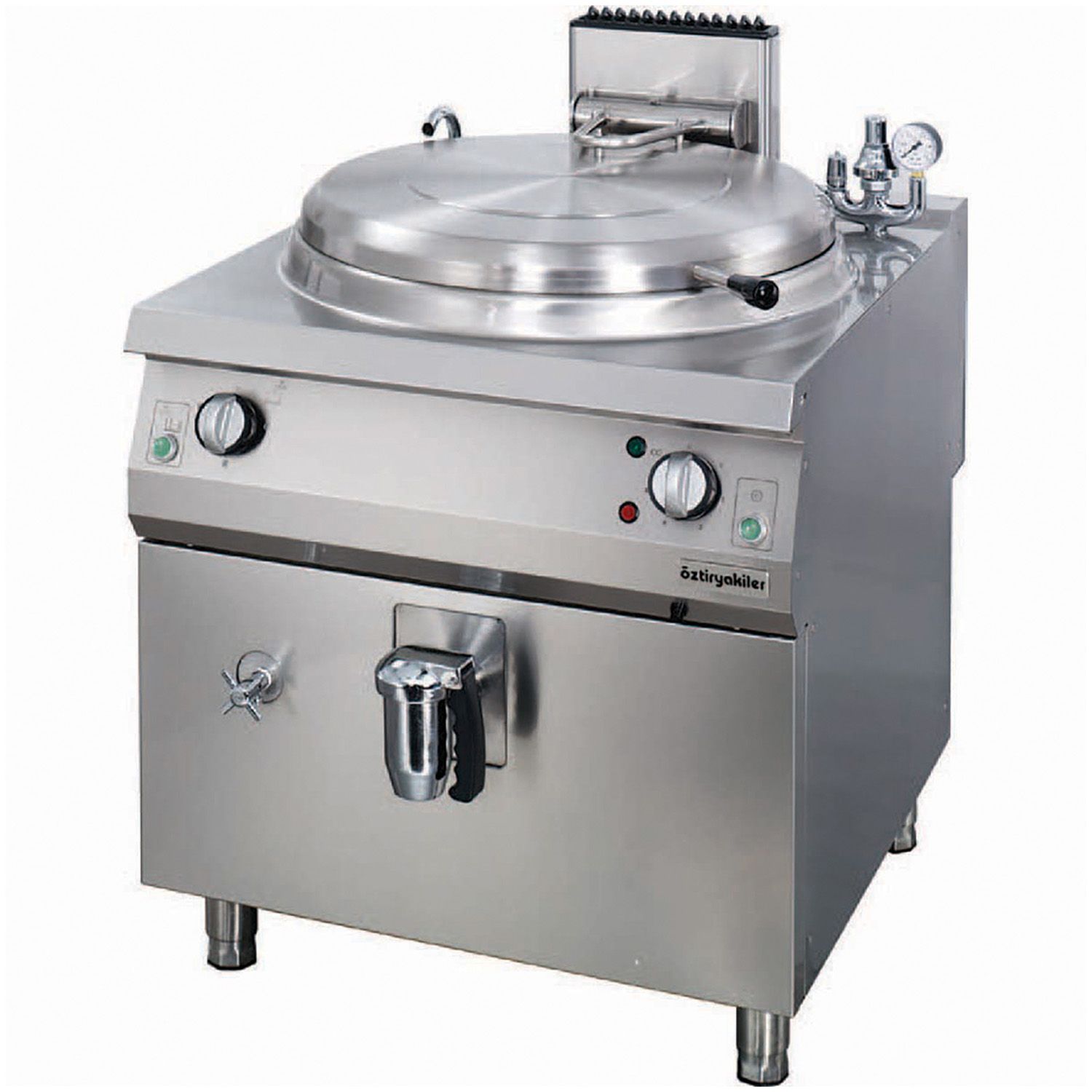 Marmita pe gaz, profesionala, OZTI, inox, 60 lt, incalzire indirecta, 80*70*85 cm - 1