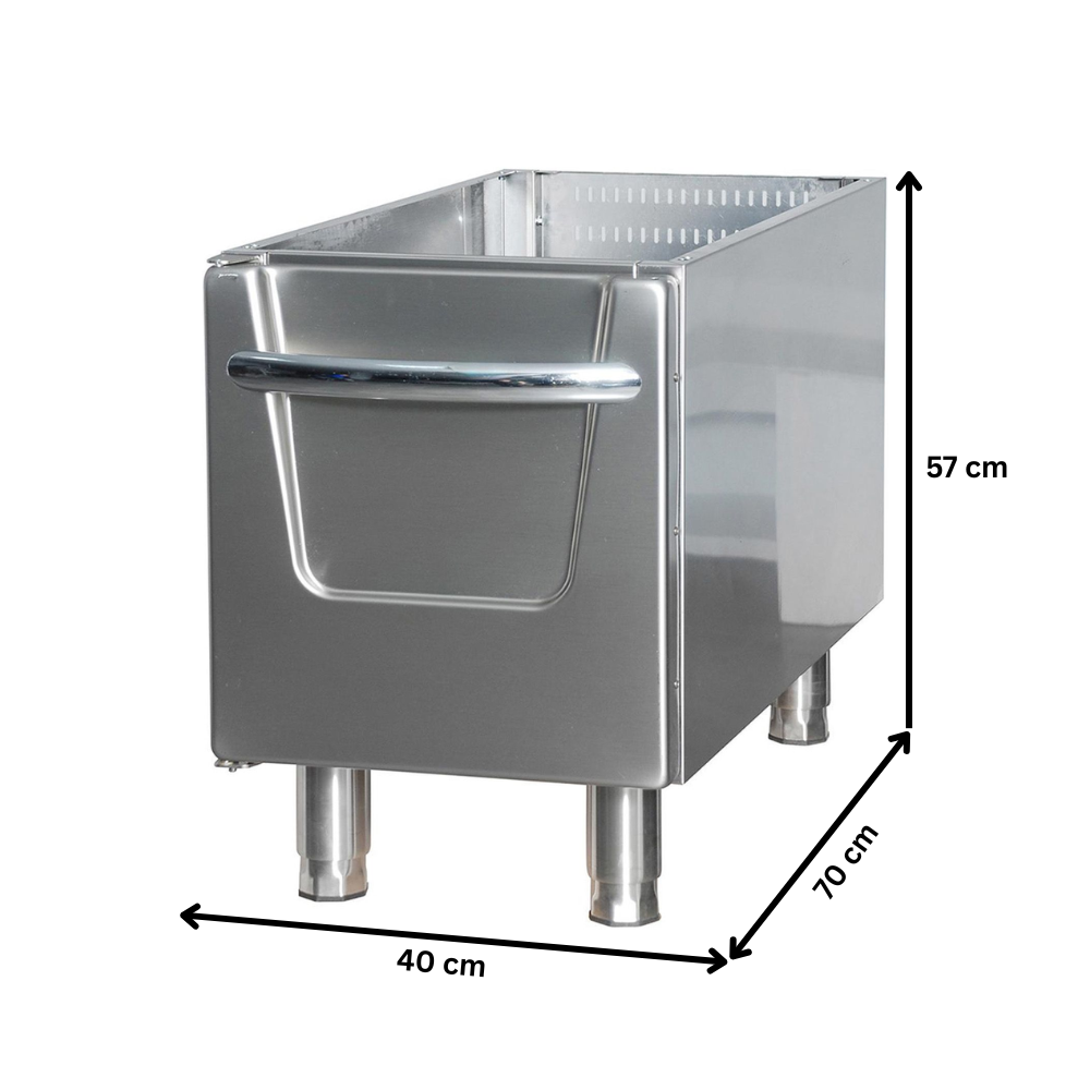 Dulap neutru inchis OZTI, inox, 40*70*57 cm - 1