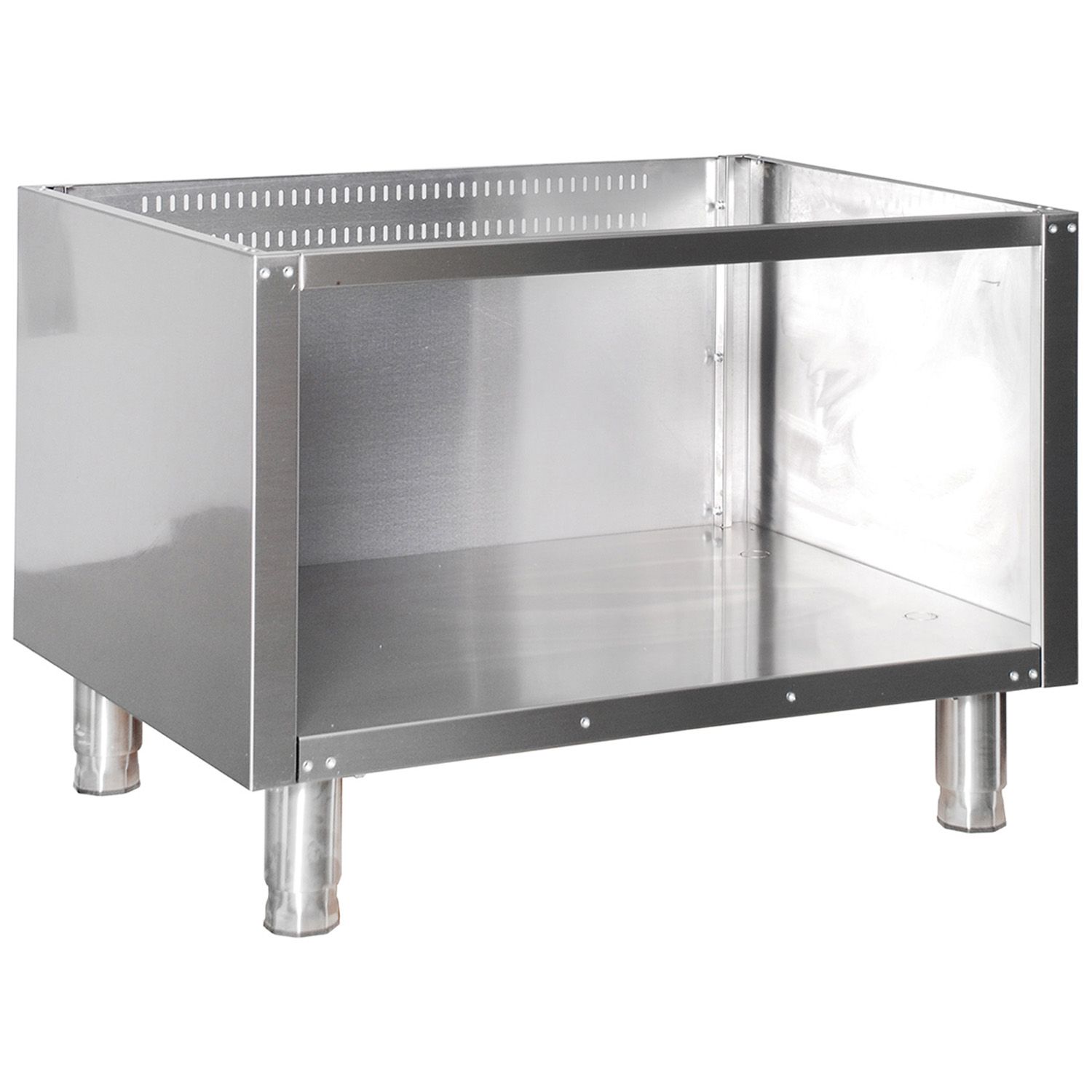 Dulap dublu neutru deschis OZTI, inox, 80*70*57 cm - 0