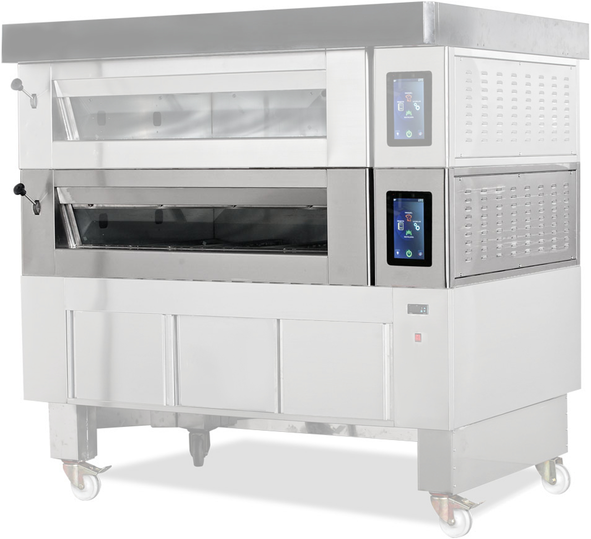 Cuptor profesional 1 vatra, brutarie / patiserie, afisaj LCD, inox, 6 tavi, 165*145*44 - 1