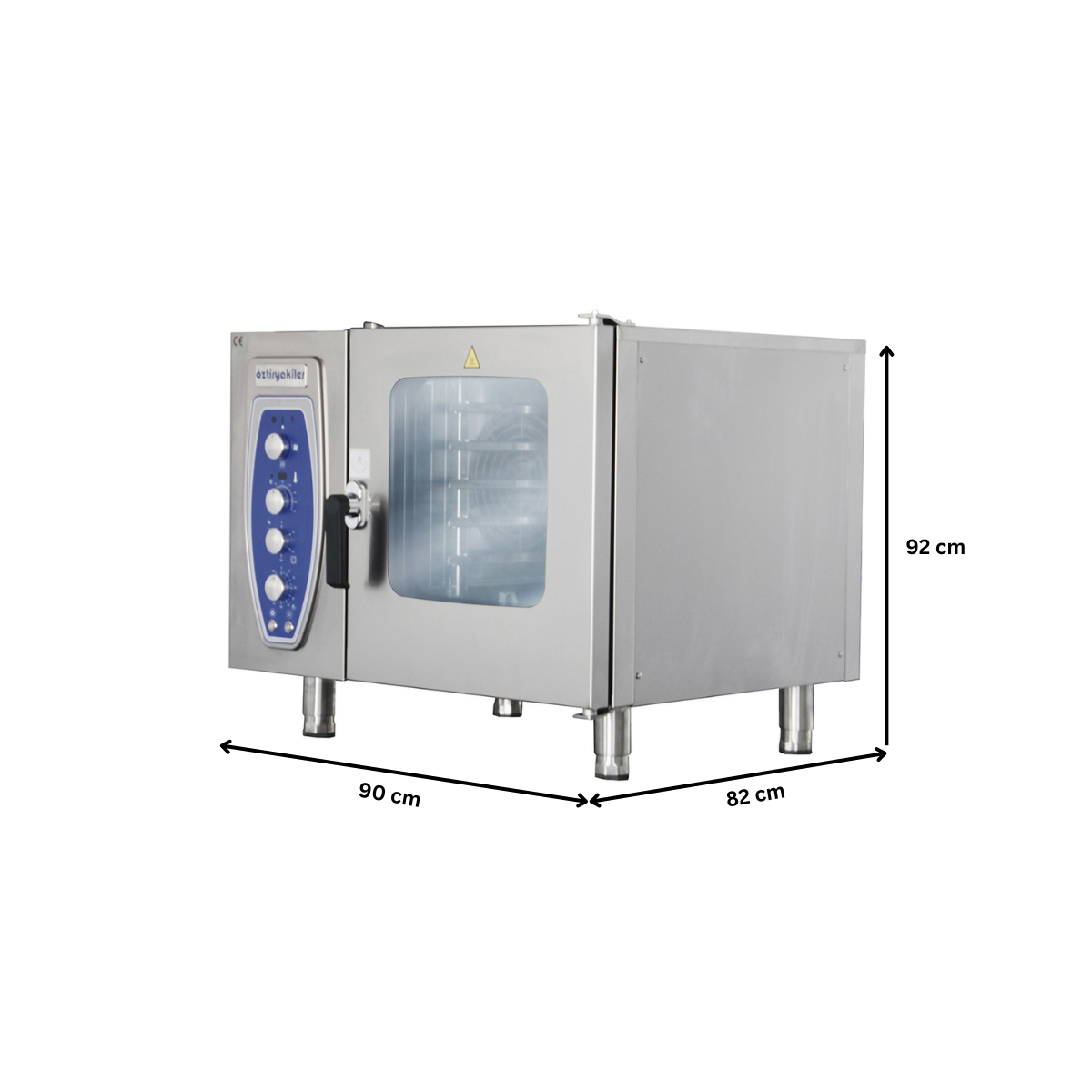 Cuptor profesional OZTI, pe gaz, gastronomic, cu convectie si abur - 6 cuve - 2