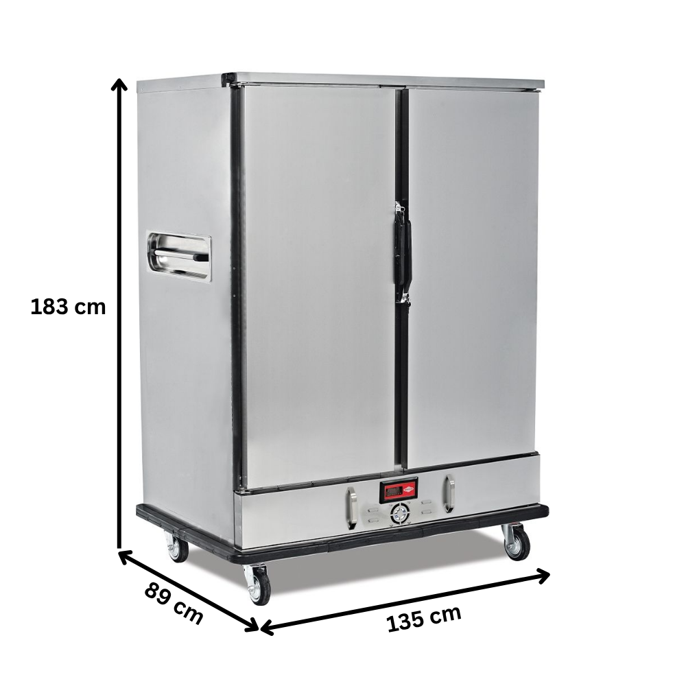 Carucior inox banquet cald 2x11 cuve GN 2/1 - 1