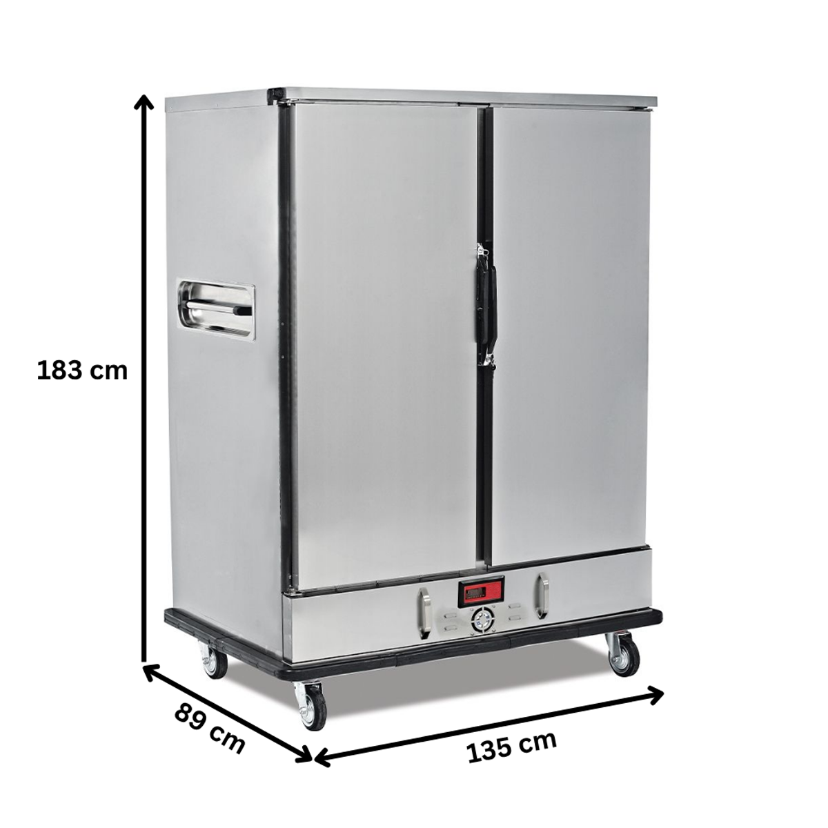 Carucior inox banquet cald 2x11 cuve GN 2/1 - 1