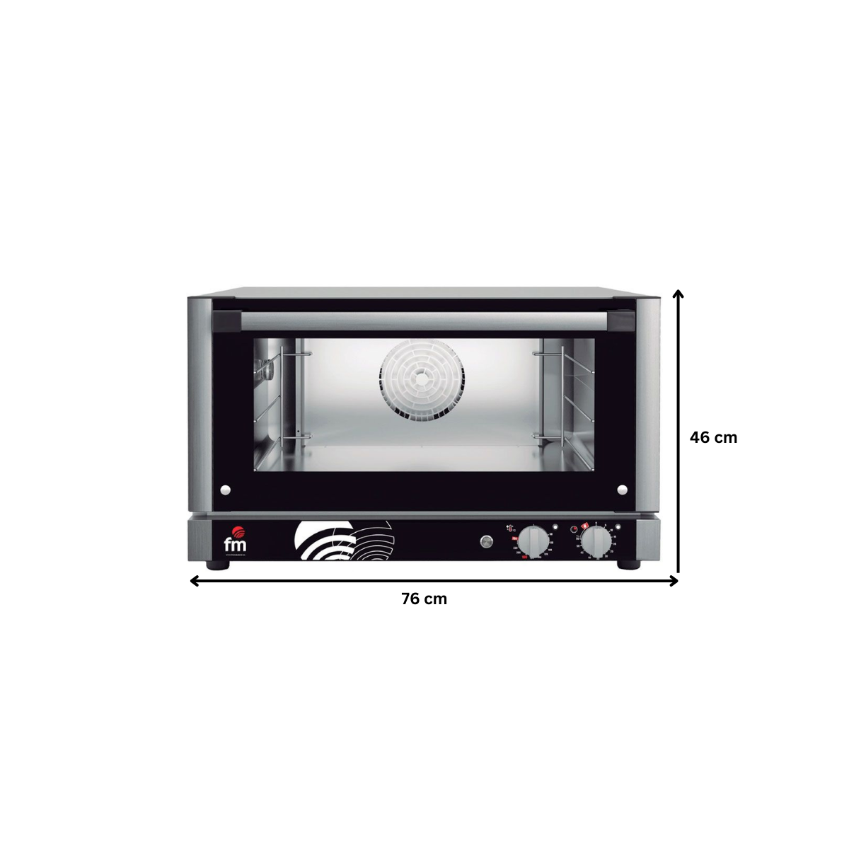 Cuptor profesional patiserie / gastronomie FM electric cu 3 tavi si panou de control mecanic - 2