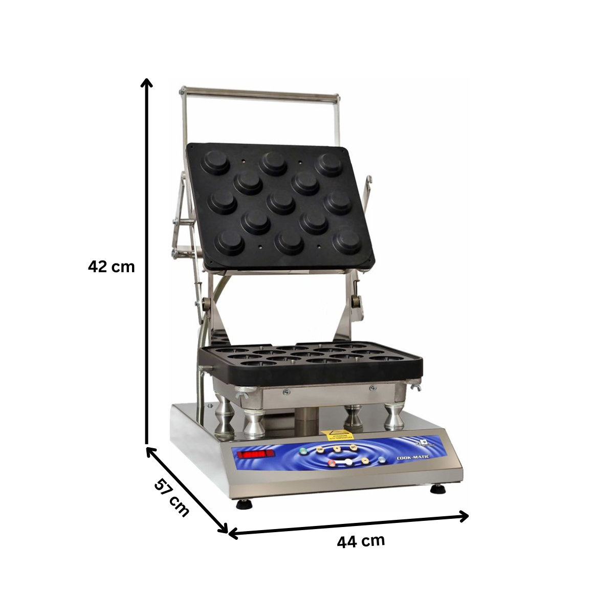 Masina pentru tarte, profesionala, inox, 44*57*42 cm - 1