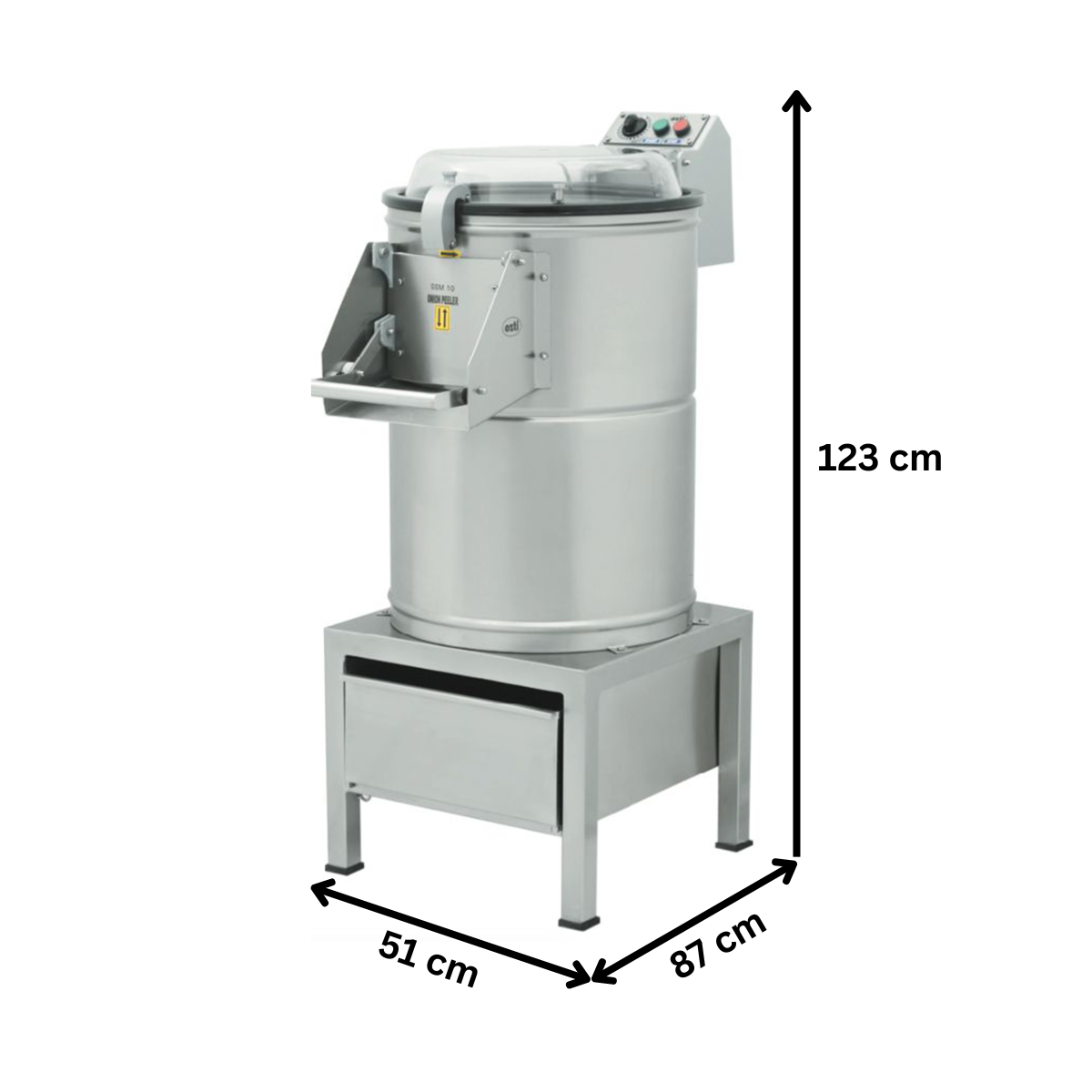 Aparat pentru curatat ceapa 10 kg sarja - 1