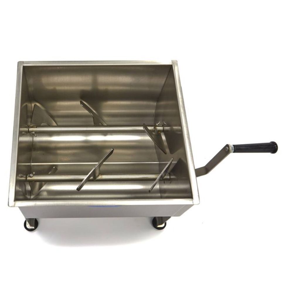 Malaxor carne manual inox 35 kg - 3