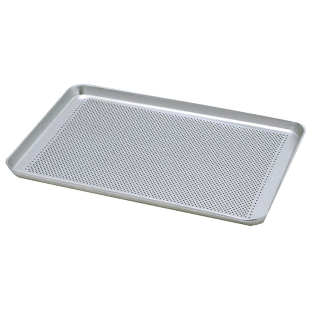 Tava perforata din aluminiu pentru patiserie 60*40 cm, grosime 1,5 mm - 0