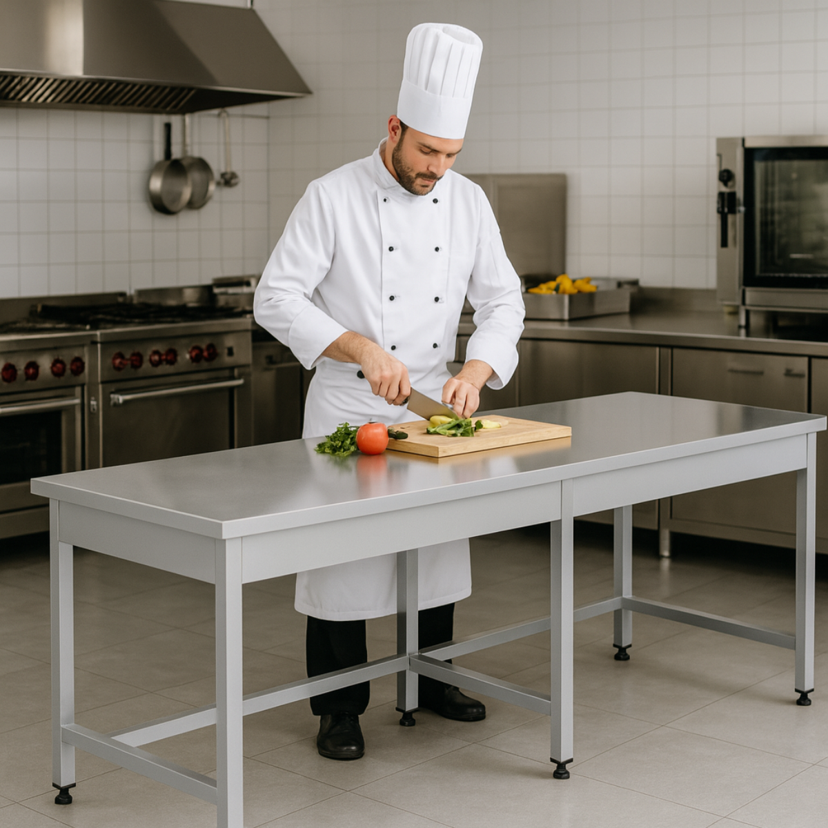 Masa de lucru inox simpla 220*60*85 - 7