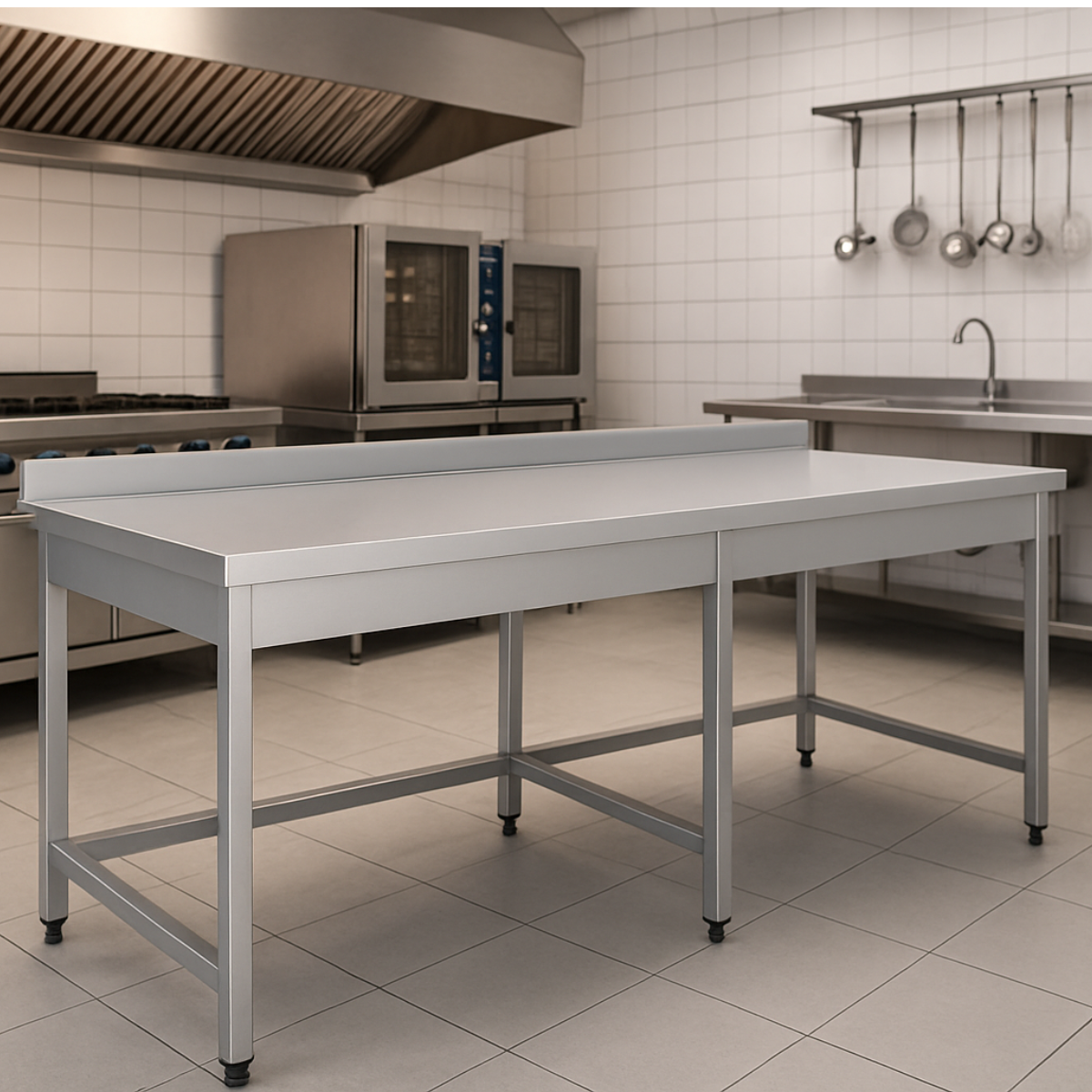 Masa de lucru inox simpla 220*70*85 - 5