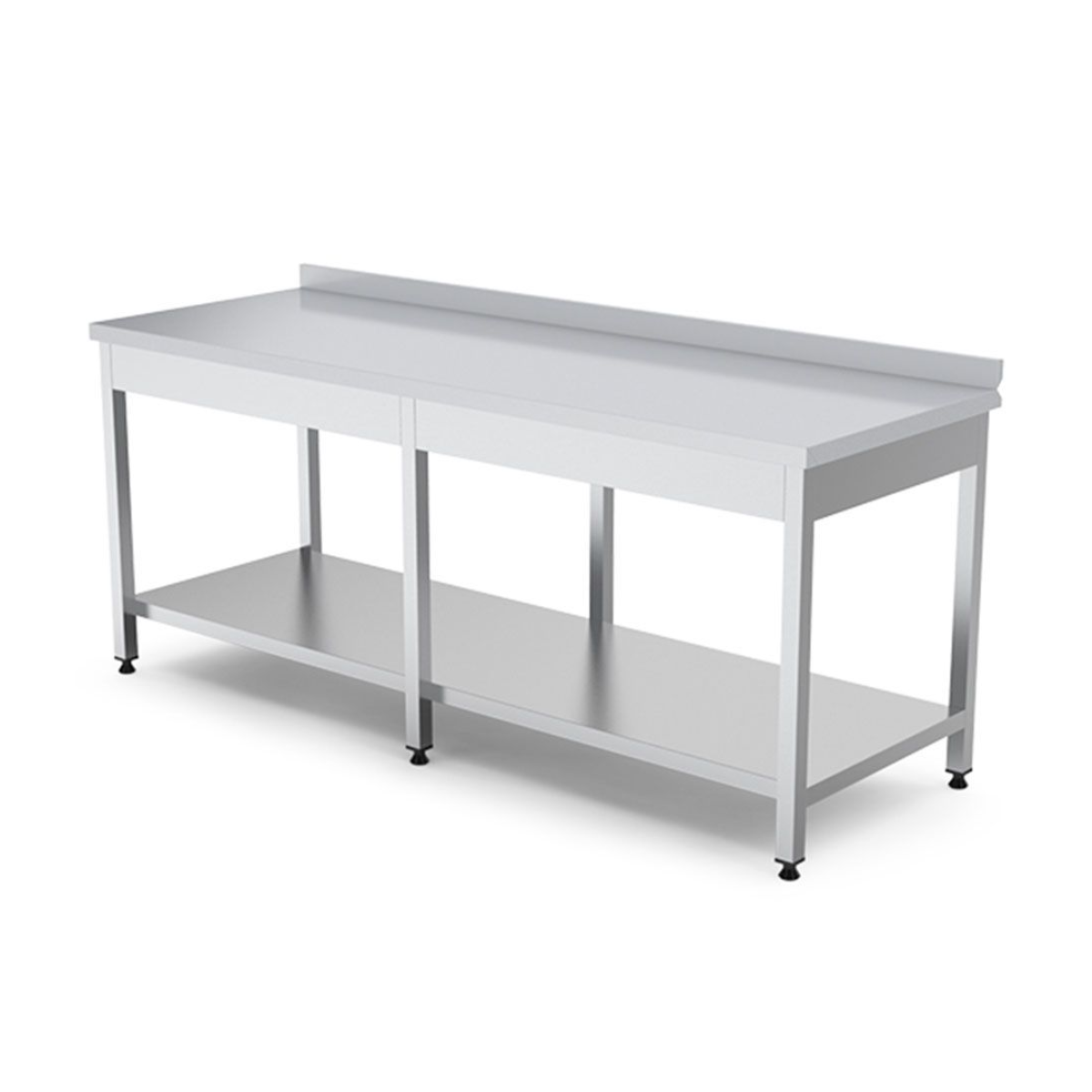 Masa de lucru inox cu polita inferioara 240*70*85 - 2