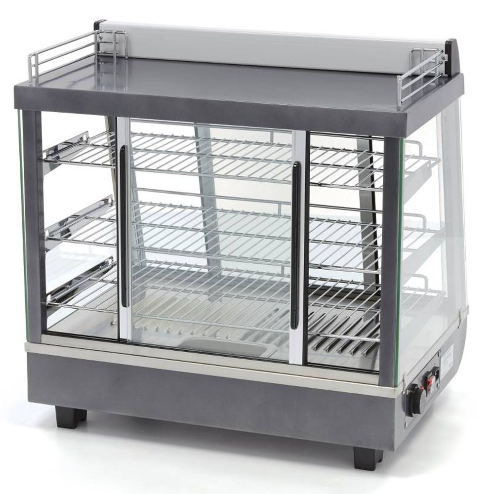 Vitrina calda de banc, inox, 96 lt, 67.5*48*66 cm - 1