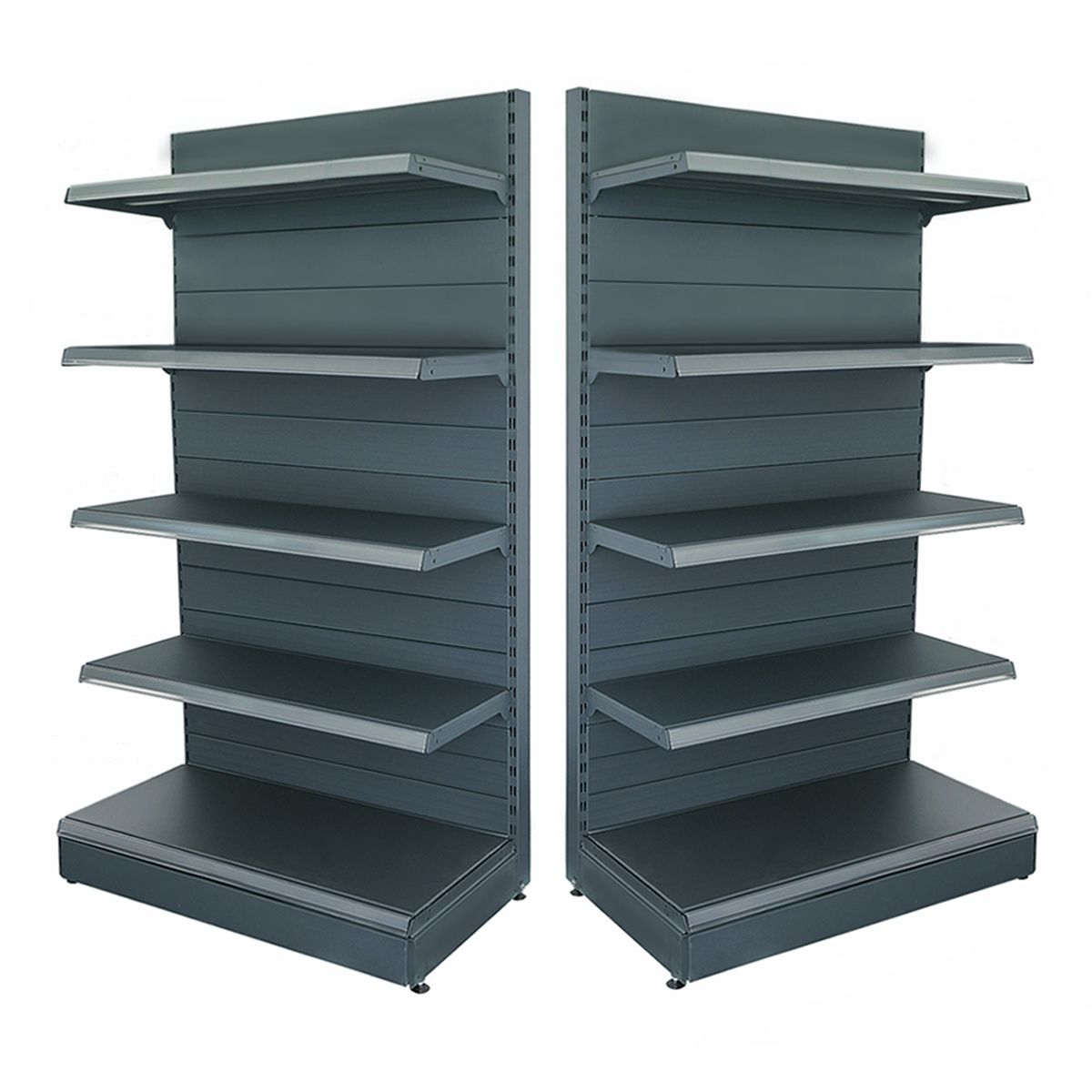 Raft magazin metalic de perete 100*225 baza 50 cm si 4 polite de 40 cm - 0