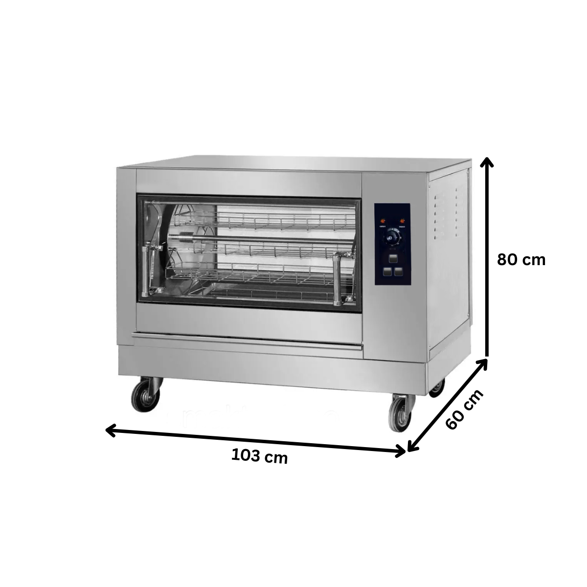 Rotisor electric profesional cu 4 cosuri pentru 16 pui | rotiserie | fastfood - 4