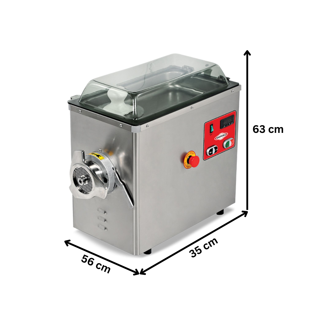 Masina pentru tocat carne, inox, refrigerata, 400 kg/h, monofazic, 56*35*63 cm - 4