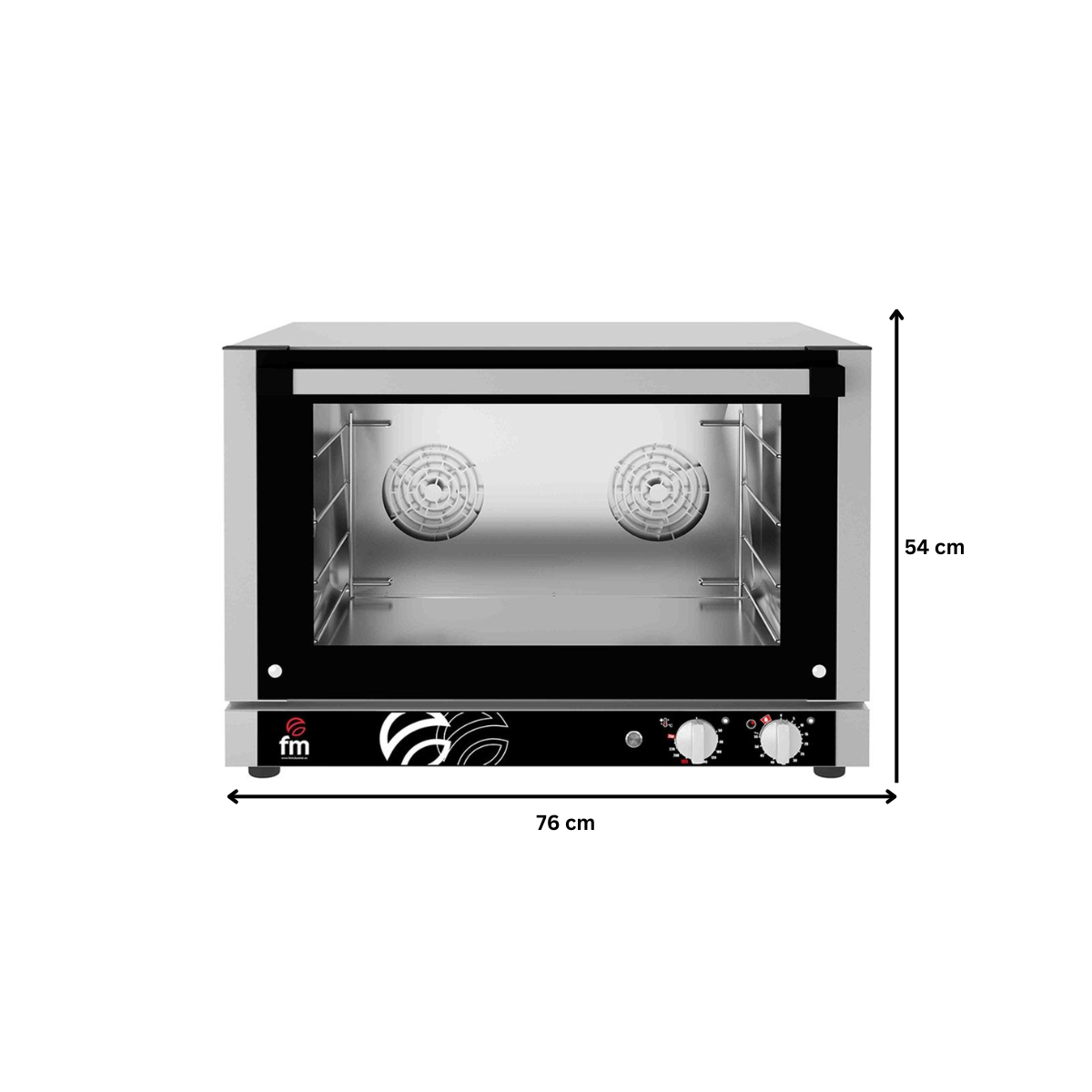 Cuptor profesional patiserie / gastronomie FM electric cu 4 tavi si panou de control mecanic - 2