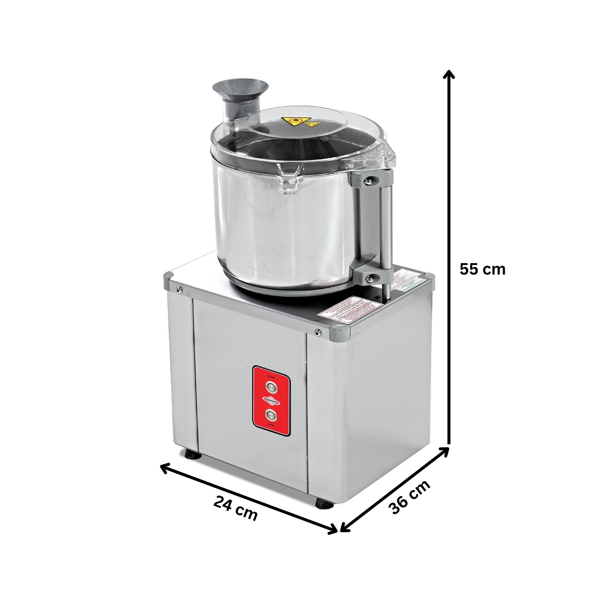 Feliator vegetale bol, inox, 8 lt, 24*36*55 cm - 1