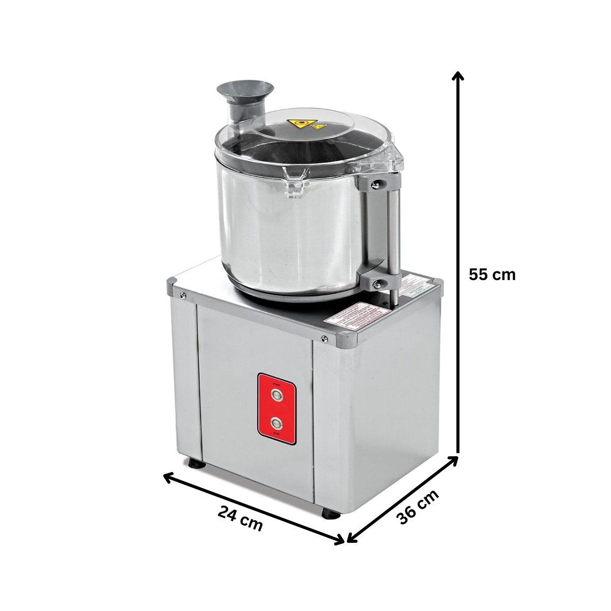 Feliator vegetale bol, inox, 8 lt, 24*36*55 cm - 1