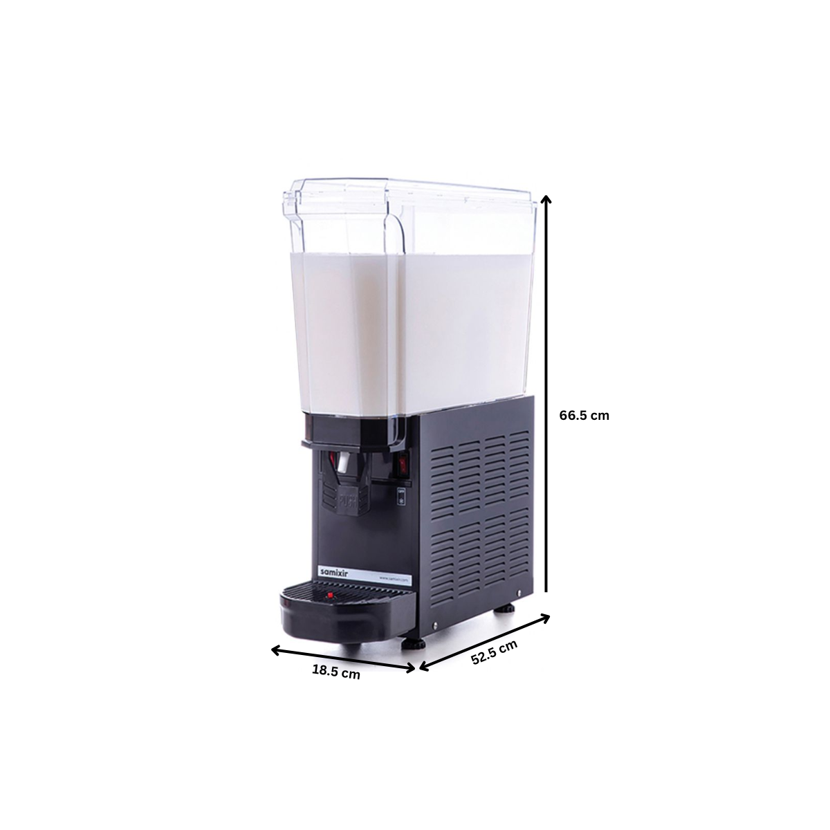Aparat dozator special suc, ayran, iaurt, ceai rece, cafea rece capacitate 1 bazin 20 lt cu mixer - 4