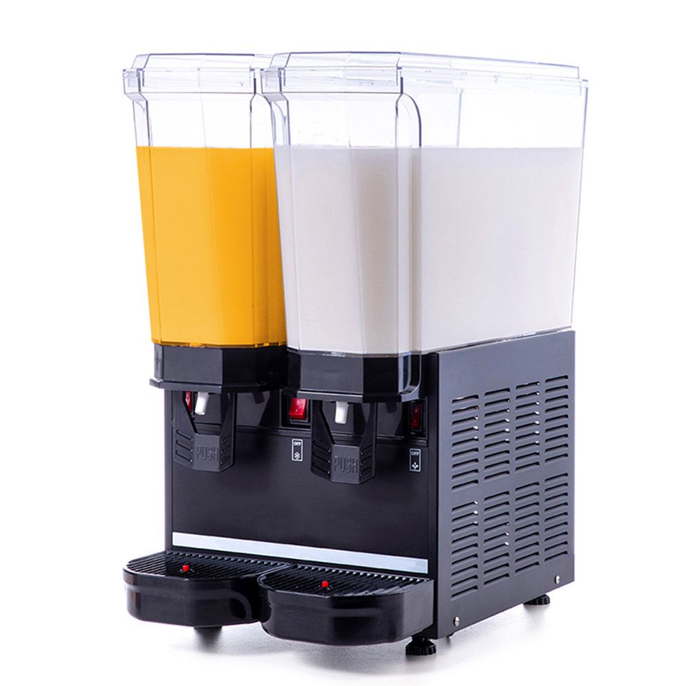 Dozator bauturi: suc, limonada, ayran, iaurt, ceai rece, cafea rece capacitate 2 bazine 20 lt cu mixer - 1
