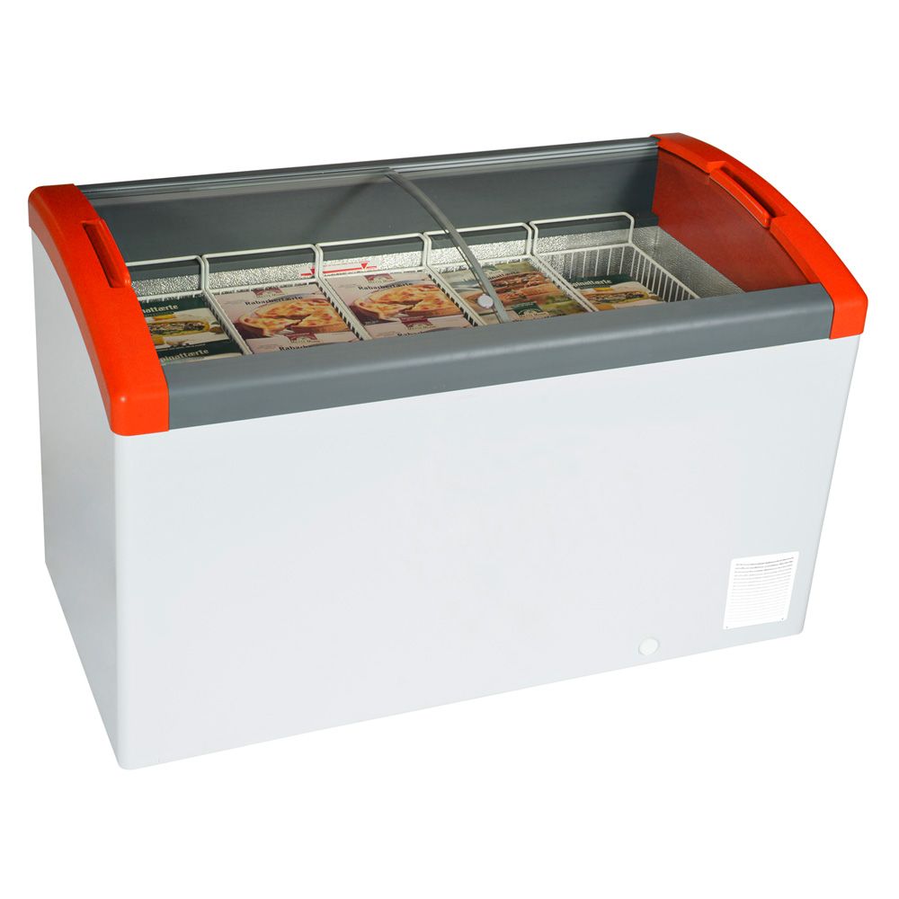 Lada congelare, capac glisant curbat din sticla, 254 lt, 130*65*85 cm - 0