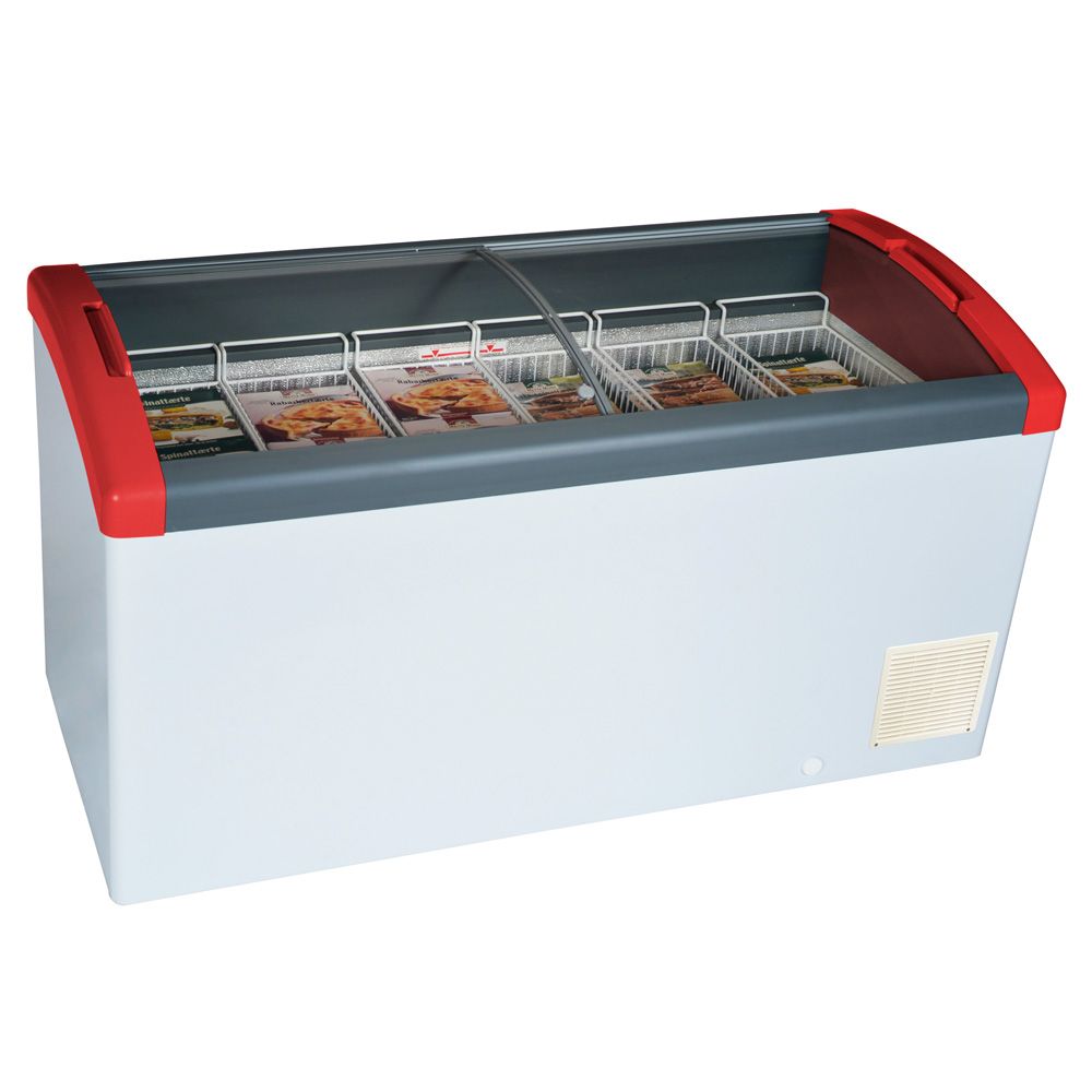 Lada congelare, capac glisant curbat din sticla, 302 lt, 150*65*85 cm - 0