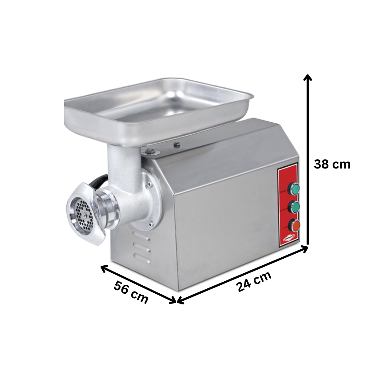 Masina pentru tocat carne, inox, 200 kg/h, trifazic - 1