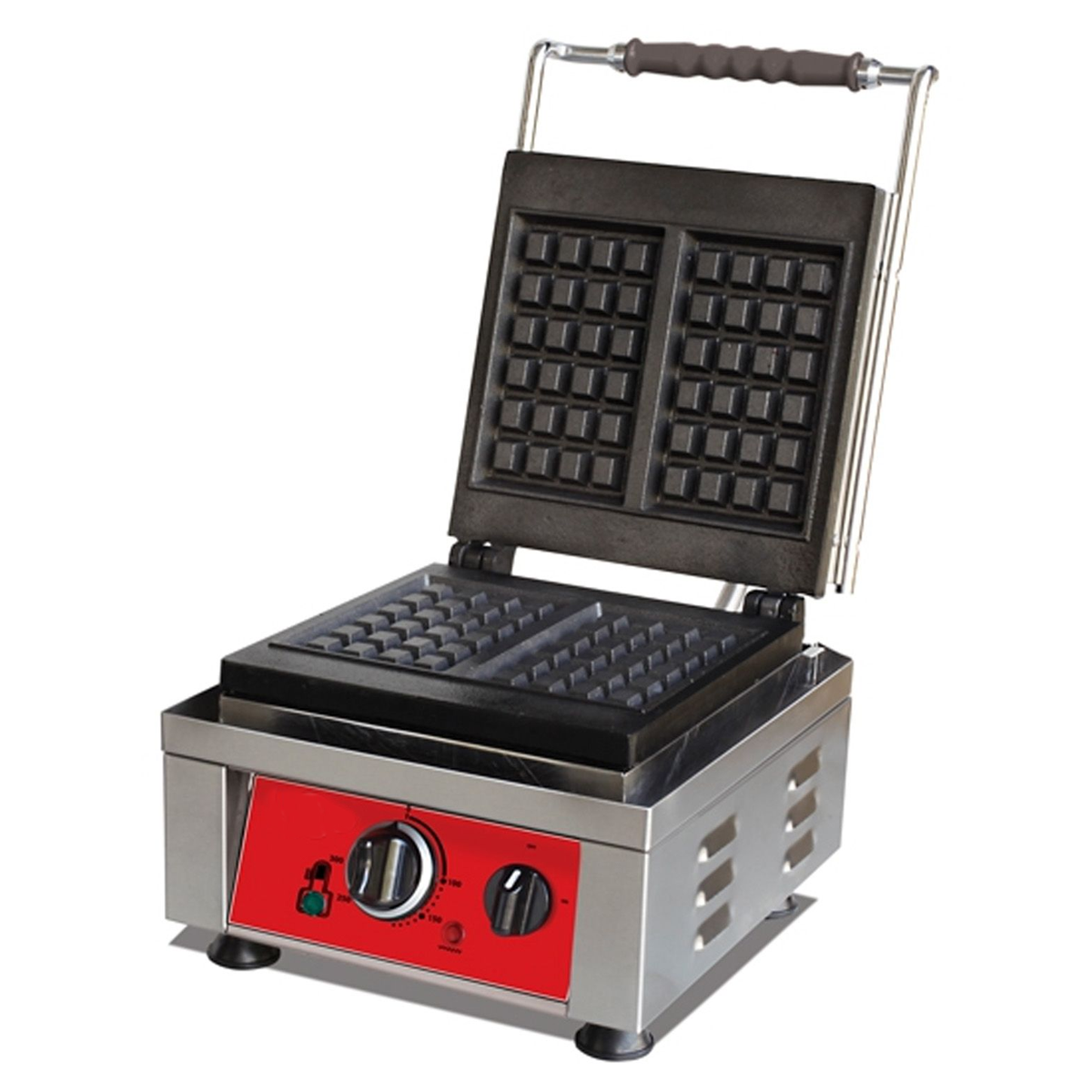Aparat Vafe , Waffles  suprafata patrata , 2200 Watt , profesional, simplu , 30*32*30 cm , manual , 220 V - 0