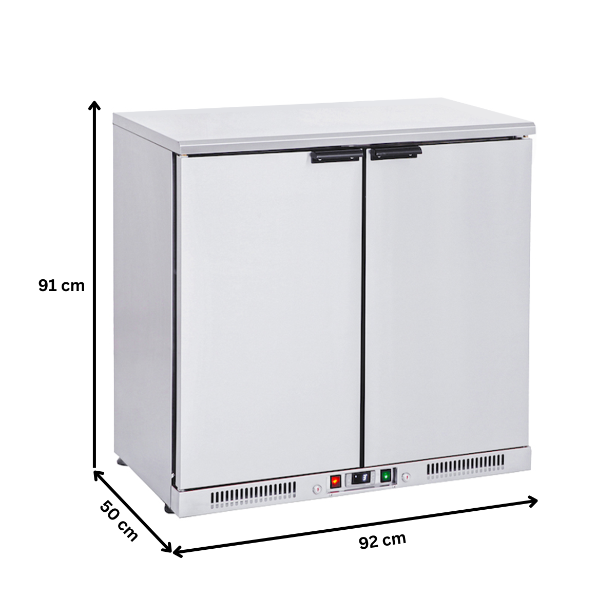 Frigider inox pentru bar FRENOX cu 2 usi batante - 2