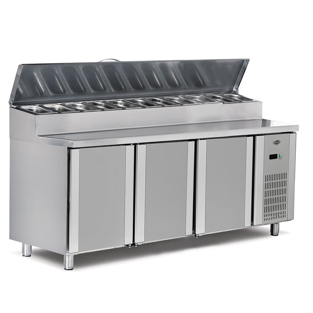 Masa preparare pizza 2 m cu 10 cuve - 0