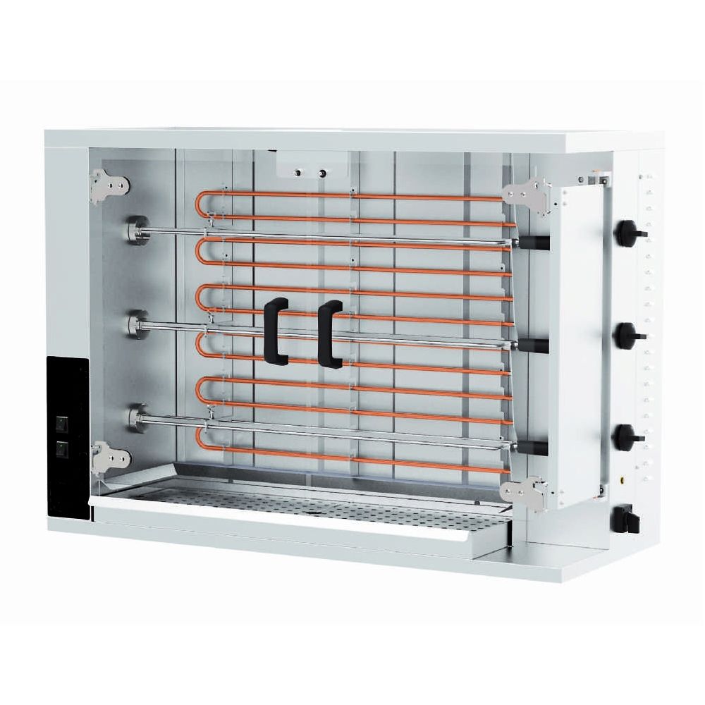 Rotisor profesional electric cu 3 tepuse, 12-15 pui - 0