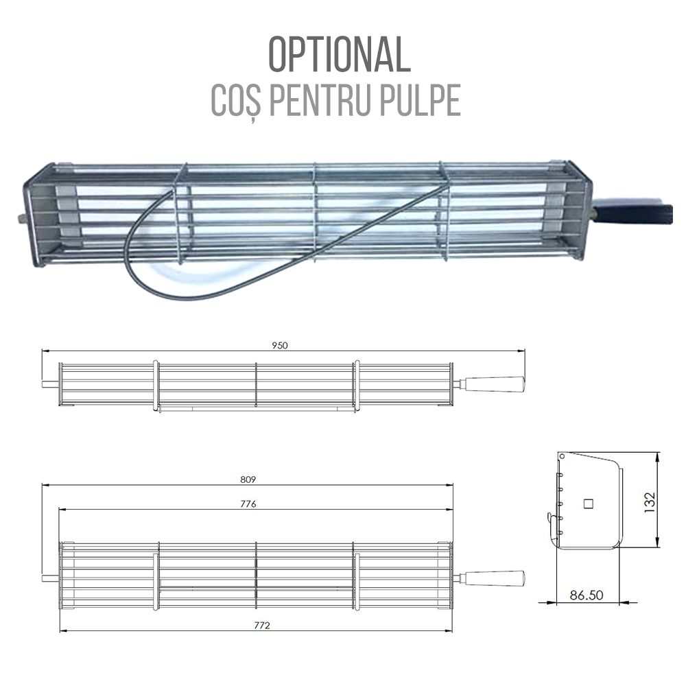 Rotisor profesional electric cu 3 tepuse, 12-15 pui - 3