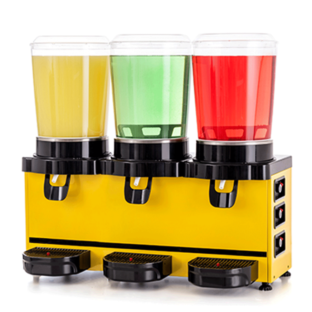 Aparat dozator special suc, ayran, iaurt, ceai rece, cafea rece, panou analog, capacitate 3 bazine 10 lt cu mixer - 3