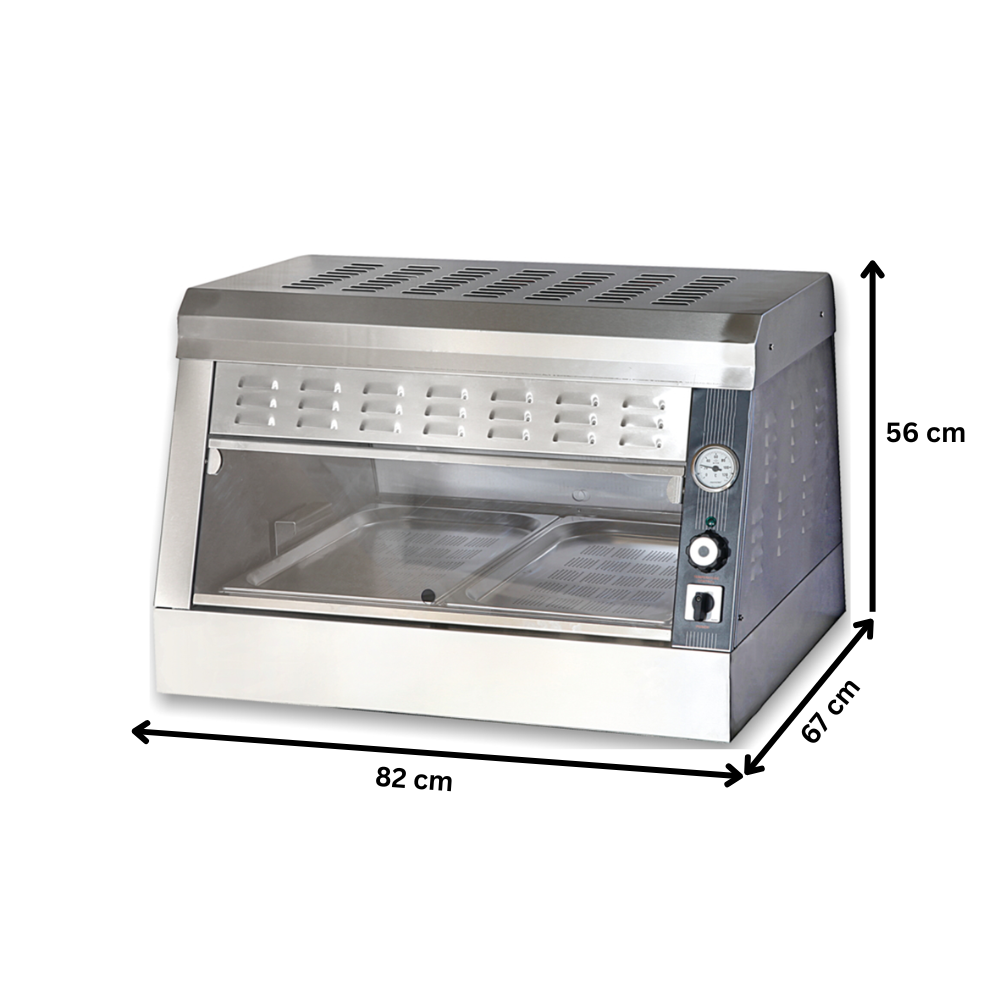 Masa calda, ptr pui, inox, 2 tavi, 82*67*56 cm - 2