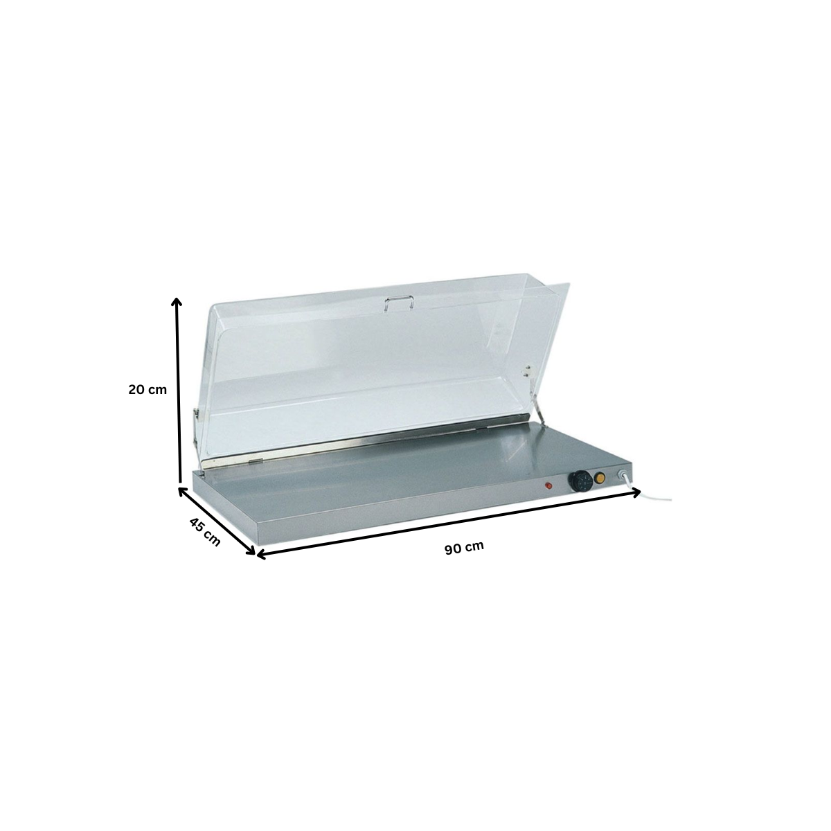 Blat cald cu suprafata inox si capac - 1