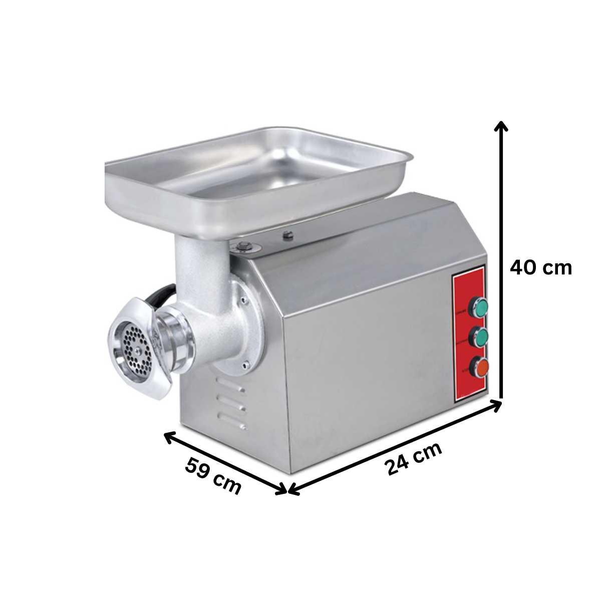 Masina pentru tocat carne, inox, 200 kg/h, monofazic - 1