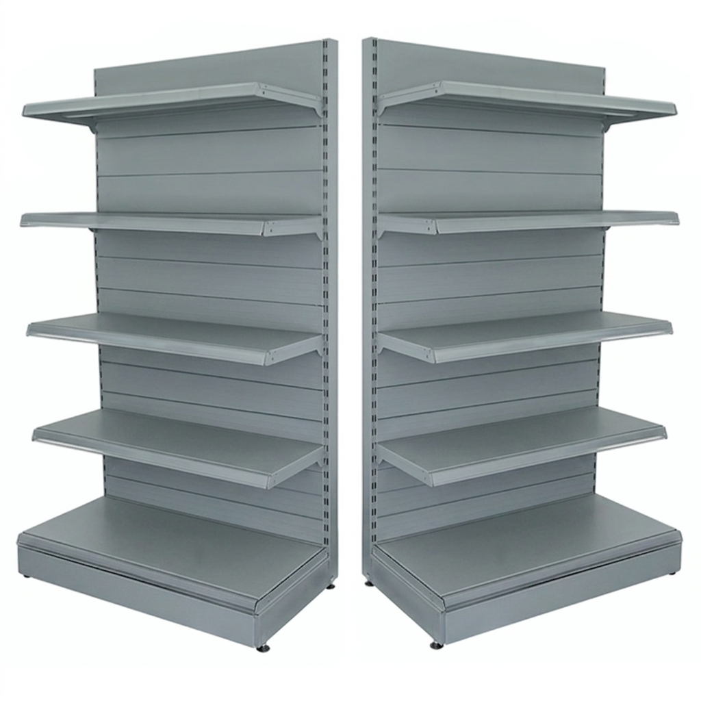 Raft magazin metalic de perete 125*200 baza 60 cm si 4 polite de 60 - 0