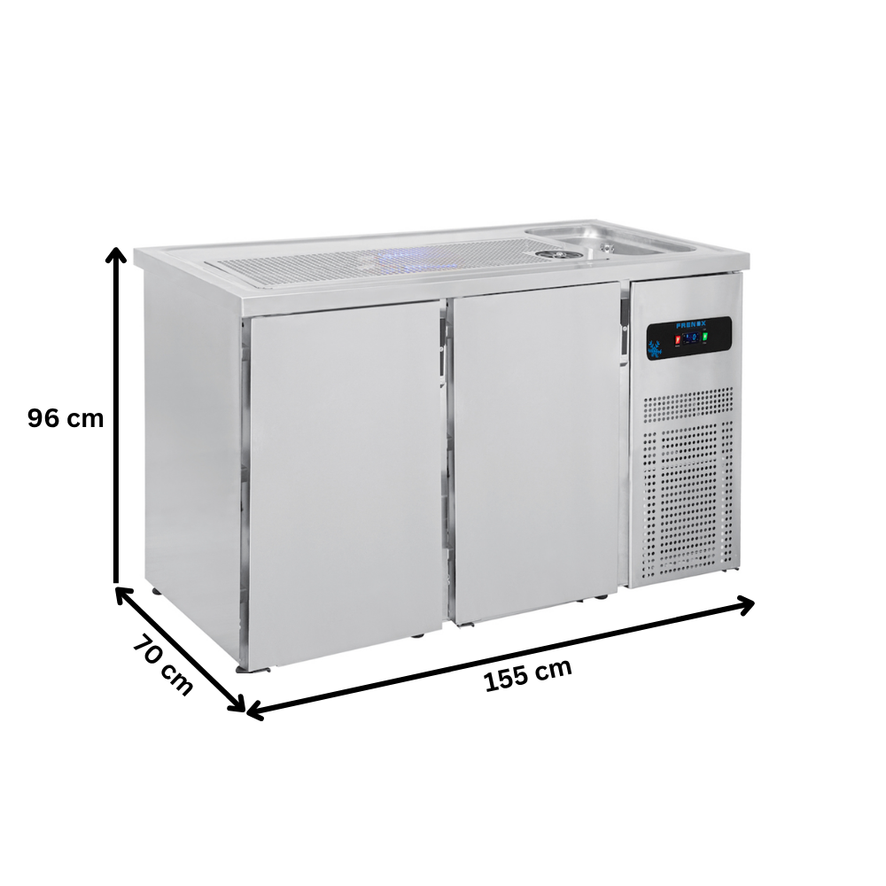 Masa rece FRENOX pentru bere cu 2 usi si chiuveta - 3