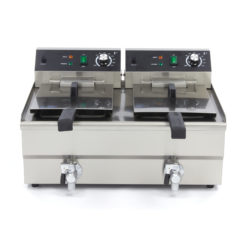 Friteuza electrica cu debuseu 2*13 lt - 7