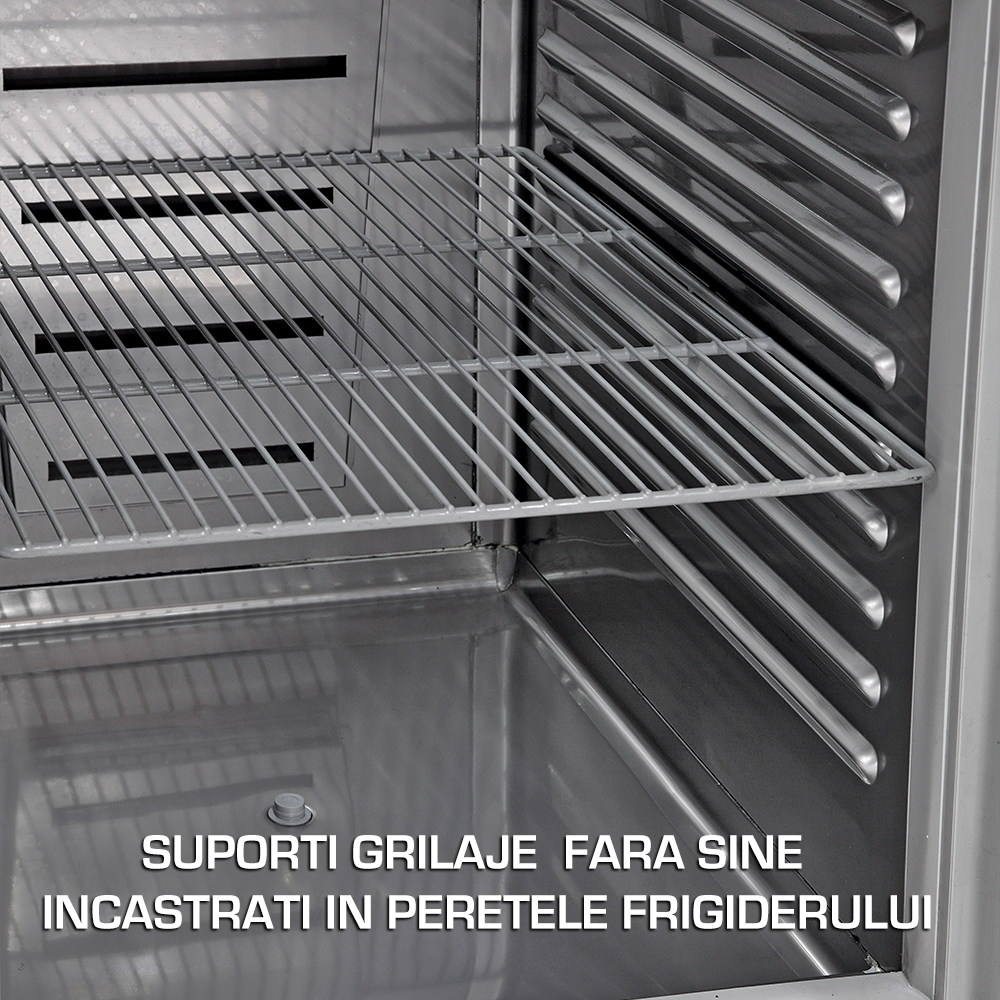 Dulap frigorific vertical inox cu 2 usi, 1400 lt - 3