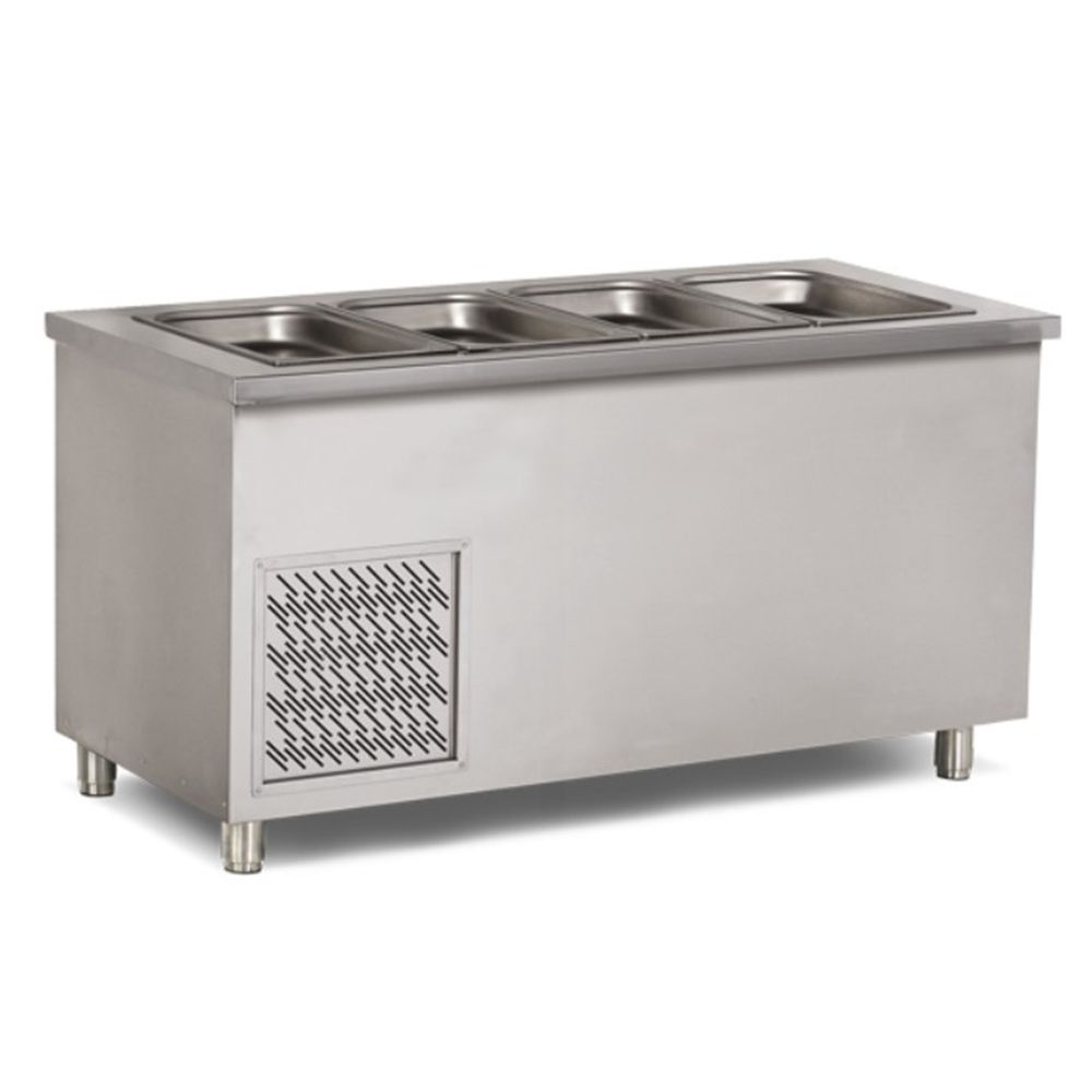 Salad bar, inox, 5*1/1 GN, racire ventilata, 200*79*85 cm - 0