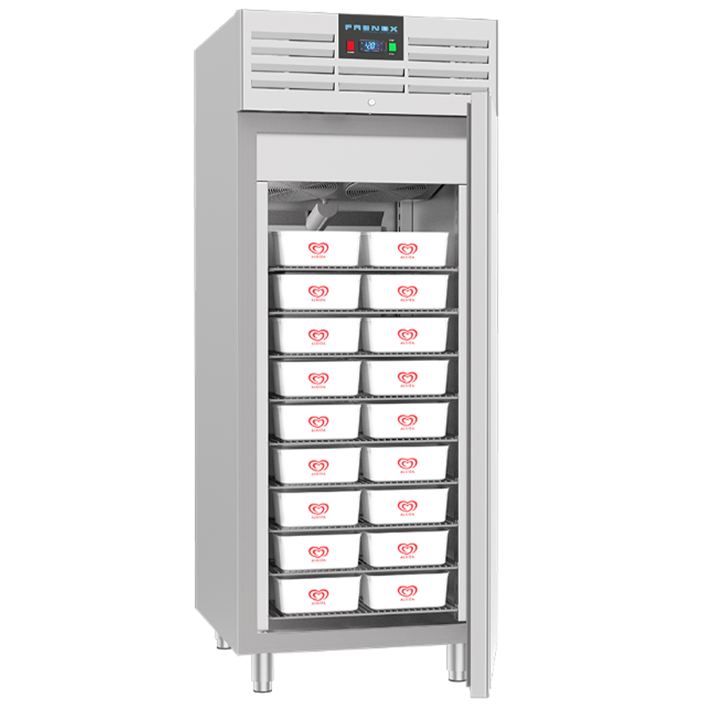 Dulap congelare vertical inox, FRENOX cu 1 usa cu geam, pentru inghetata, 785 lt - 1