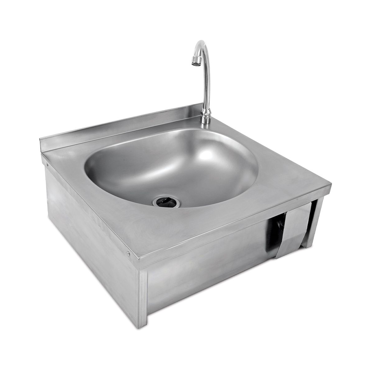 Chiuveta cu actionare la genunchi, inox, 40*40*22 cm - 0