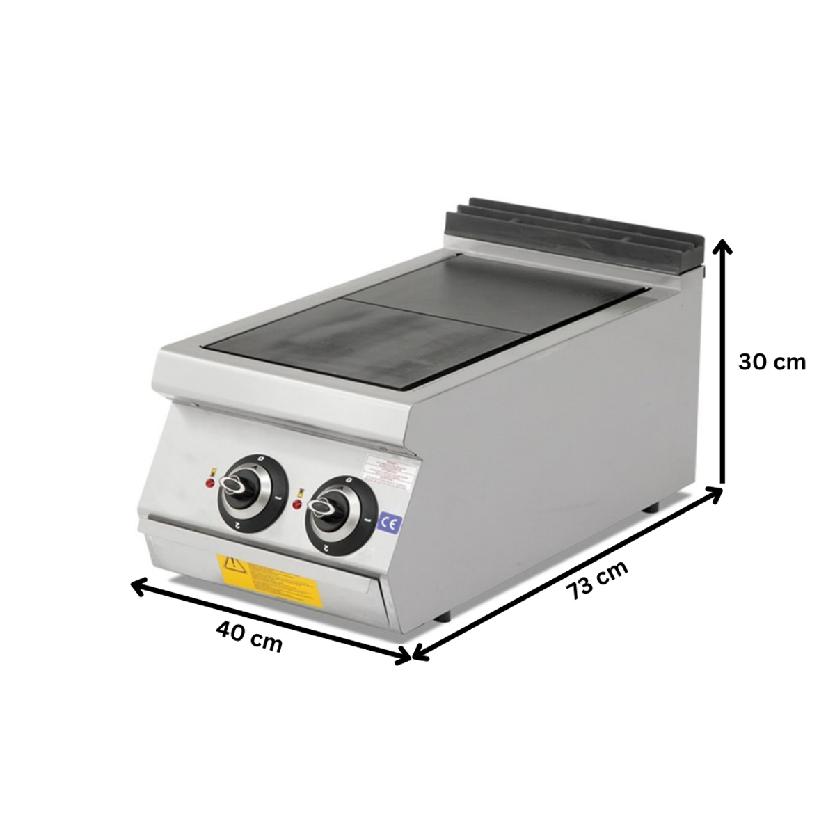 Masina de gatit electrica cu 2 plite PLUS, 40*73*30 cm - 1