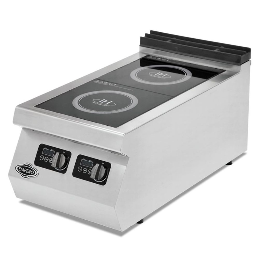 Masina de gatit electrica, inox, cu 2 plite cu inductie PLUS, 40*90*30 cm - 0