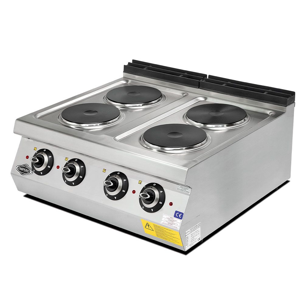 Masina de gatit electrica, inox, cu 4 plite PLUS, 80*73*30 cm - 0