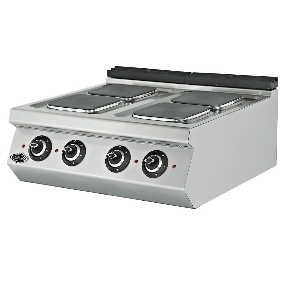 Masina de gatit electrica, inox, cu 4 plite PLUS, 80*73*30 cm - 0